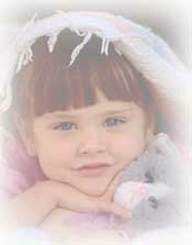 Little girl with stuffed animal